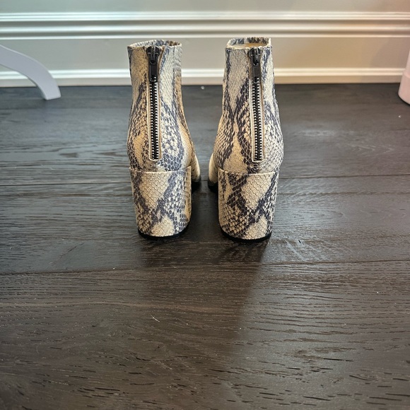 Steve Madden Ankle Snakeskin Booties - Picture 3 of 5